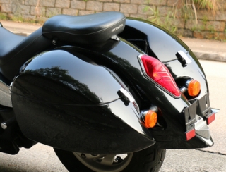 honda vtx 1300 c charger side pocket with shock cutout motorcycle saddlebags